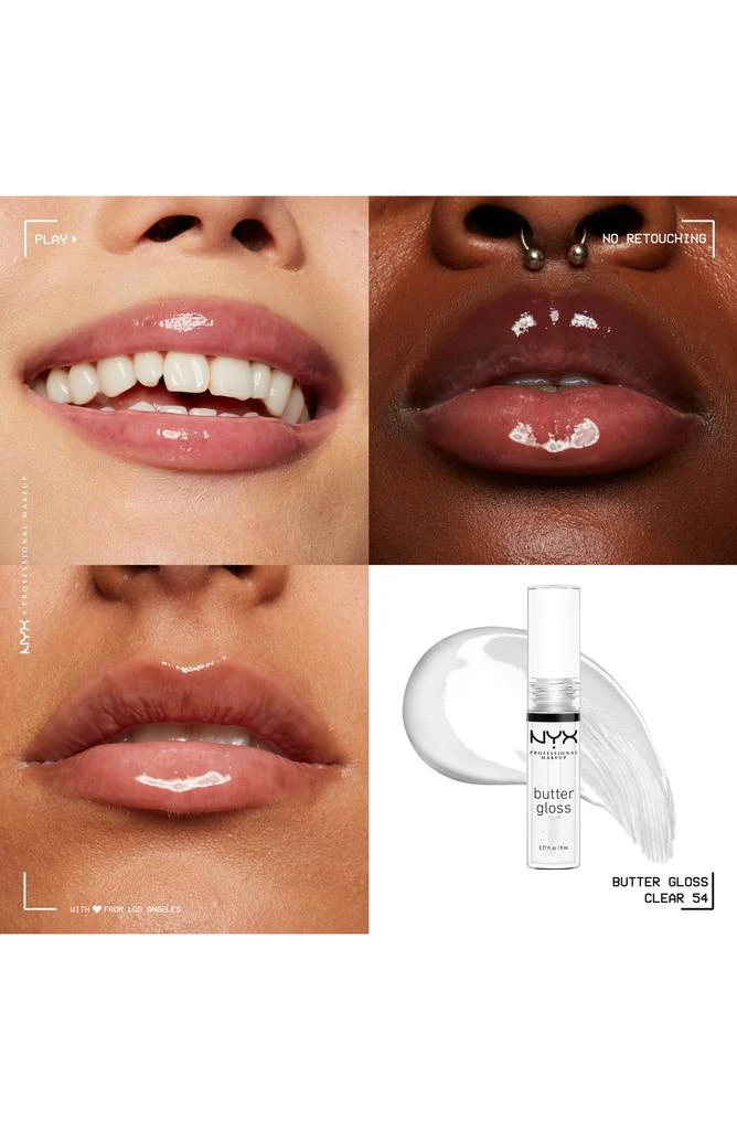 商品NYX Professional Makeup|Butter Gloss Nonsticky Lip Gloss,价格¥49,第5张图片详细描述