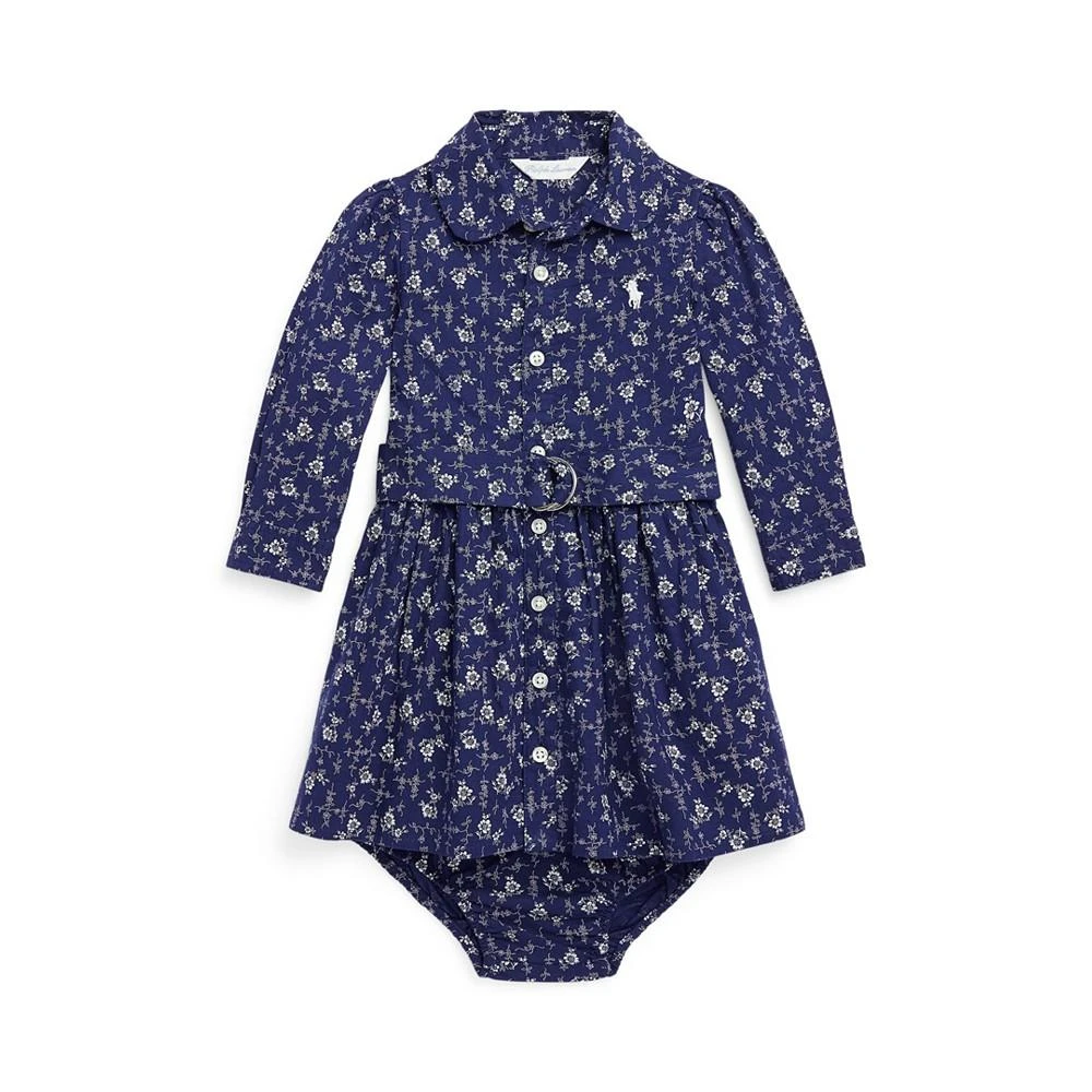 商品Ralph Lauren|Baby Girls Floral Shirtdress and Bloomer, 2 Piece Set,价格¥209,第1张图片
