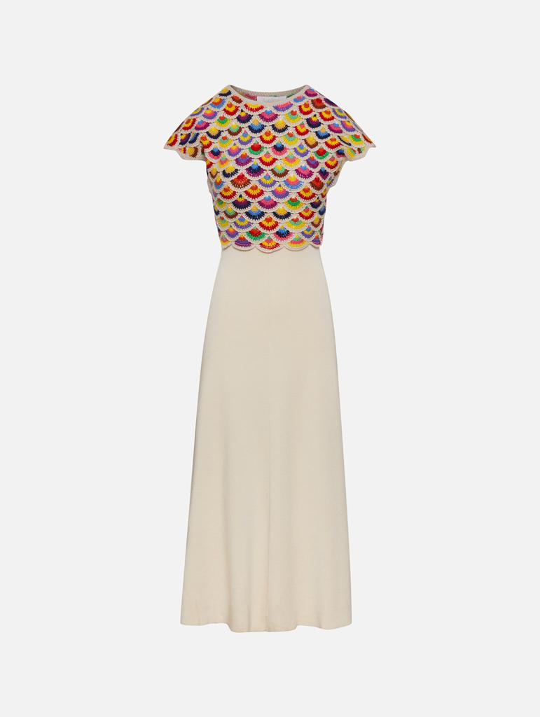 Crochet Cashmere Dress商品第1张图片规格展示