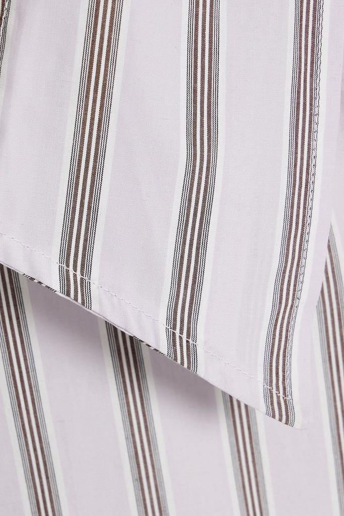 Pussy-bow striped organic cotton-poplin shirt商品第4张图片规格展示