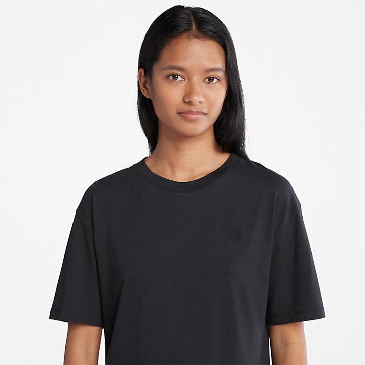Classic Crew T-Shirt for Women in Black商品第5张图片规格展示
