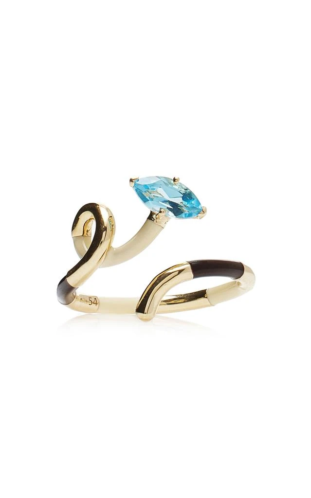 商品Bea Bongiasca|Bea Bongiasca - 9K Gold; Crystal; And Enamel Ring - Multi - US 6 - Moda Operandi - Gifts For Her,价格¥10131,第1张图片