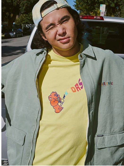 商品WKNDRS|SAX SS T-SHIRT (YELLOW),价格¥382,第2张图片详细描述