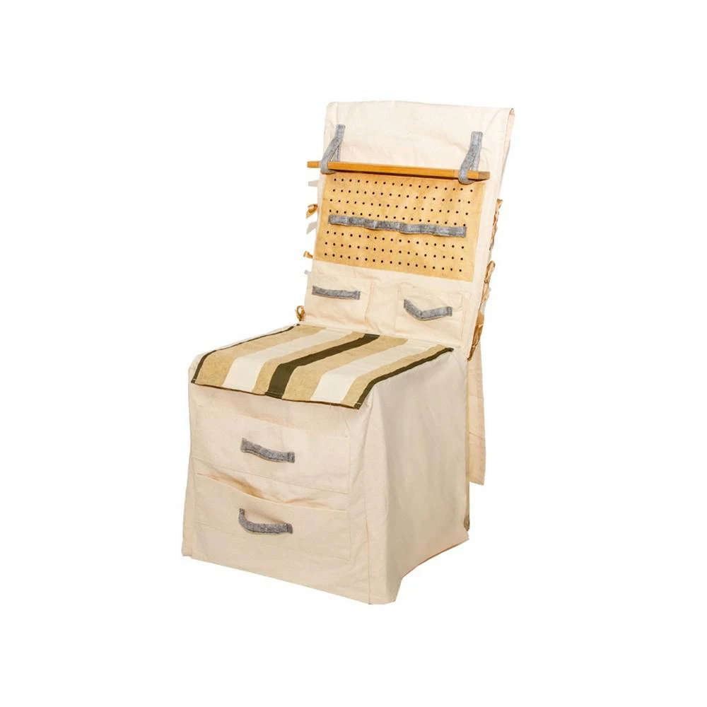 商品Salus Brands|PopOhVer Pretend Play Builder Play Set Innovative Canvas Design Chair Cover 39 Pieces,价格¥336,第3张图片详细描述