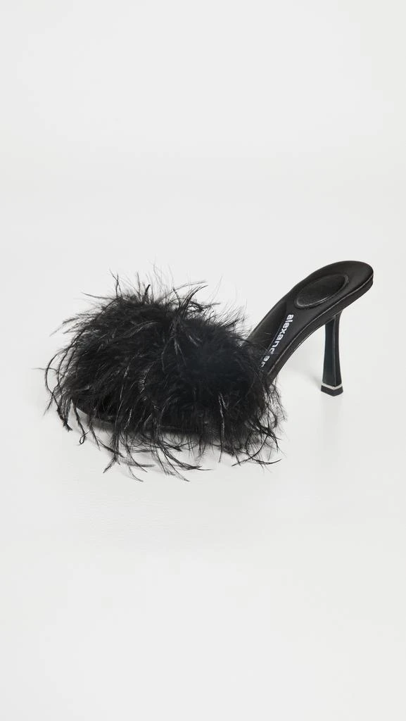 商品Alexander Wang|Alexander Wang 缎面凉拖鞋,价格¥2089,第2张图片详细描述