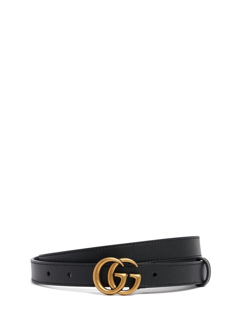 商品Gucci|2cm Gg Marmont Leather Belt,价格¥3287,第1张图片