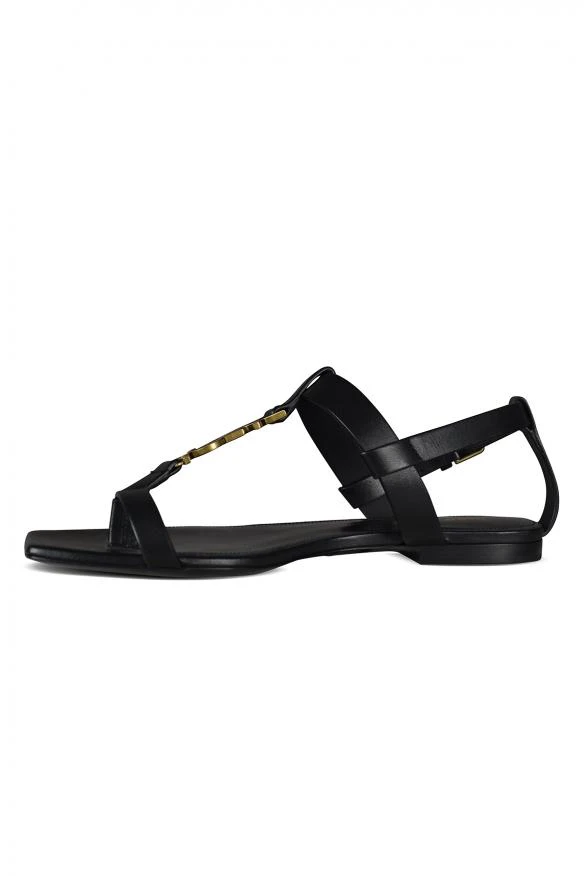 商品Yves Saint Laurent|Luxury women's shoes cassandra saint laurent flat sandals black,价格¥4230,第4张图片详细描述