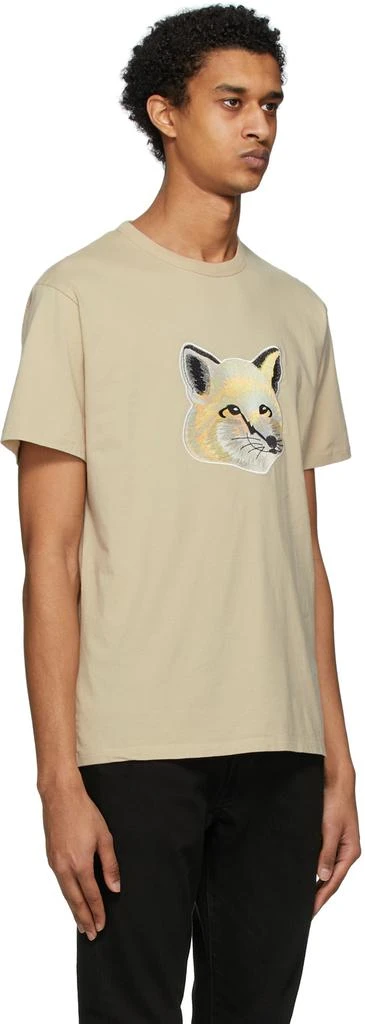 商品Maison Kitsune|Beige Pastel Fox Head T-Shirt,价格¥676,第2张图片详细描述