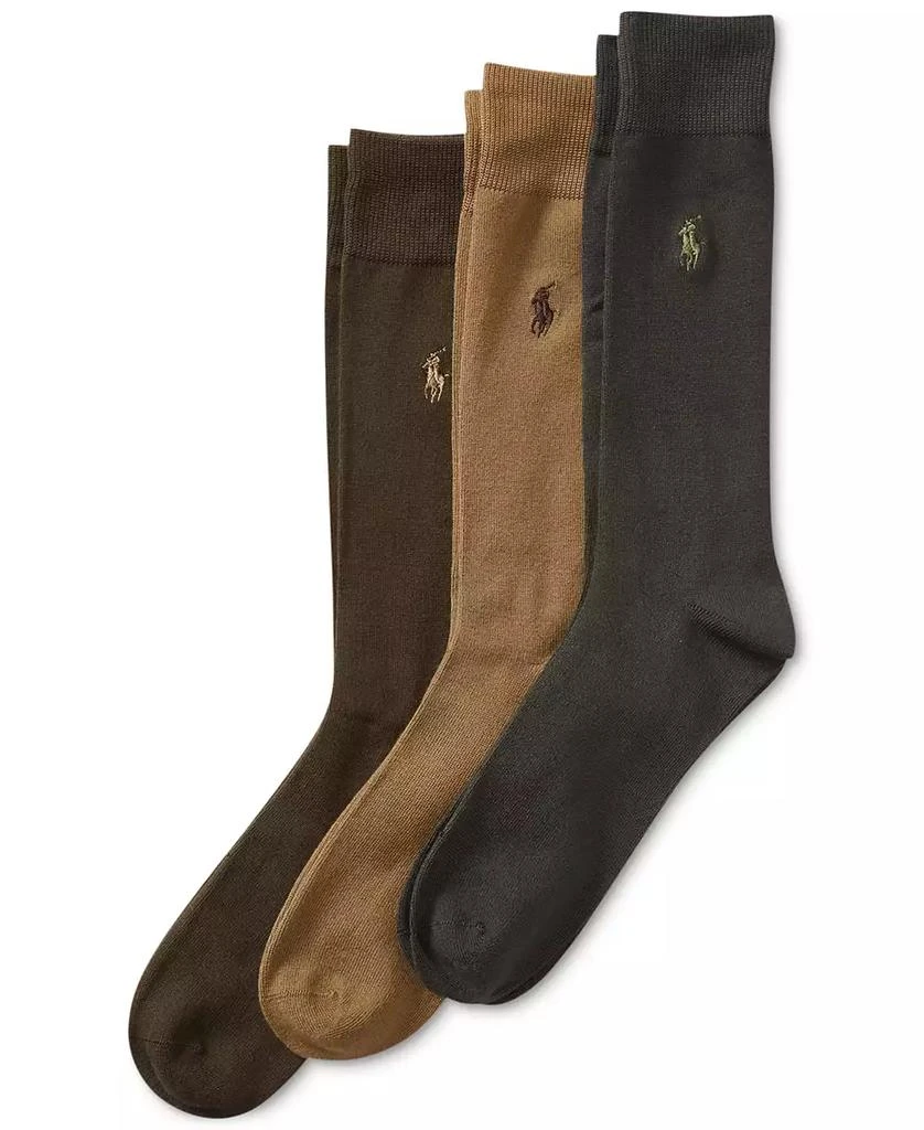 商品Ralph Lauren|Men's 3-Pk. Supersoft Dress Socks,价格¥128,第1张图片