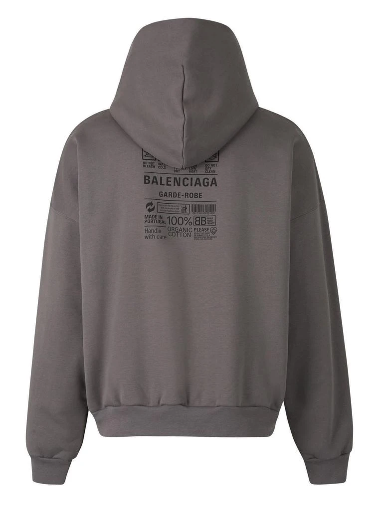 商品Balenciaga|Balenciaga Logo Printed Oversized Hoodie,价格¥3882,第2张图片详细描述