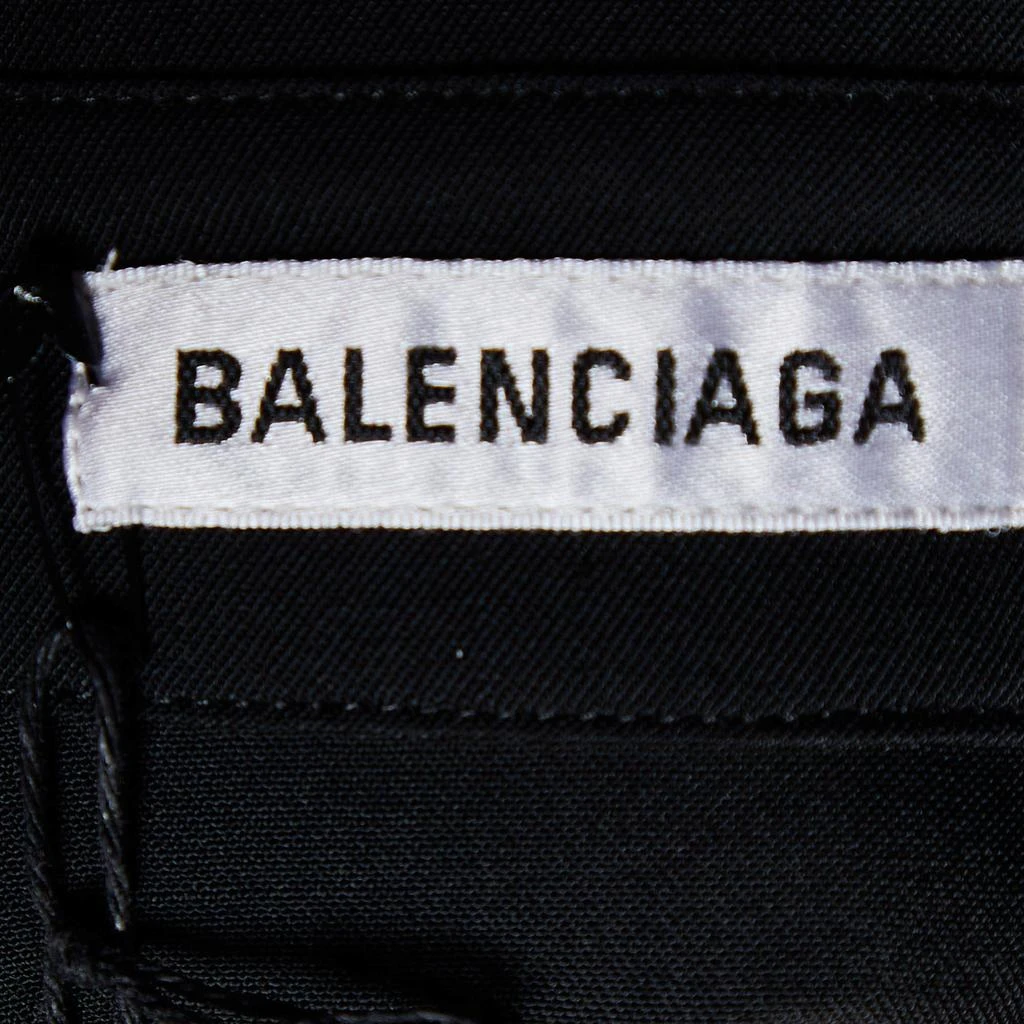 商品[二手商品] Balenciaga|Balenciaga Black Wool Button Front Oversized Shirt XS ,价格¥1255,第4张图片详细描述