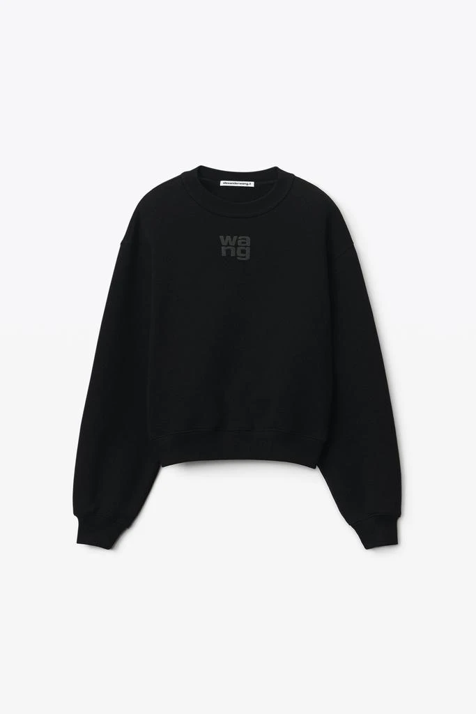 商品Alexander Wang|PUFF LOGO SWEATSHIRT IN STRUCTURED TERRY,价格¥2219,第2张图片详细描述