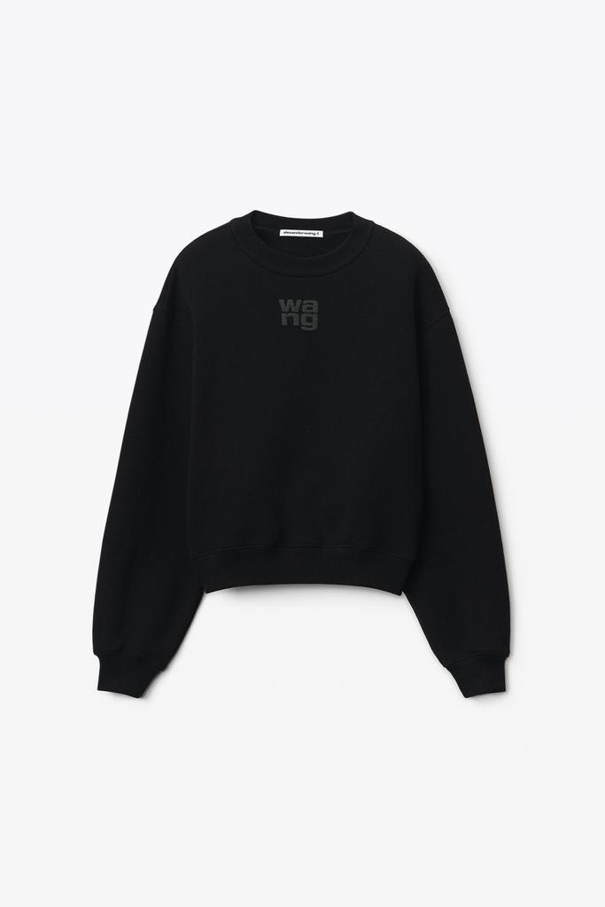 商品Alexander Wang|PUFF LOGO SWEATSHIRT IN STRUCTURED TERRY,价格¥1326,第5张图片详细描述