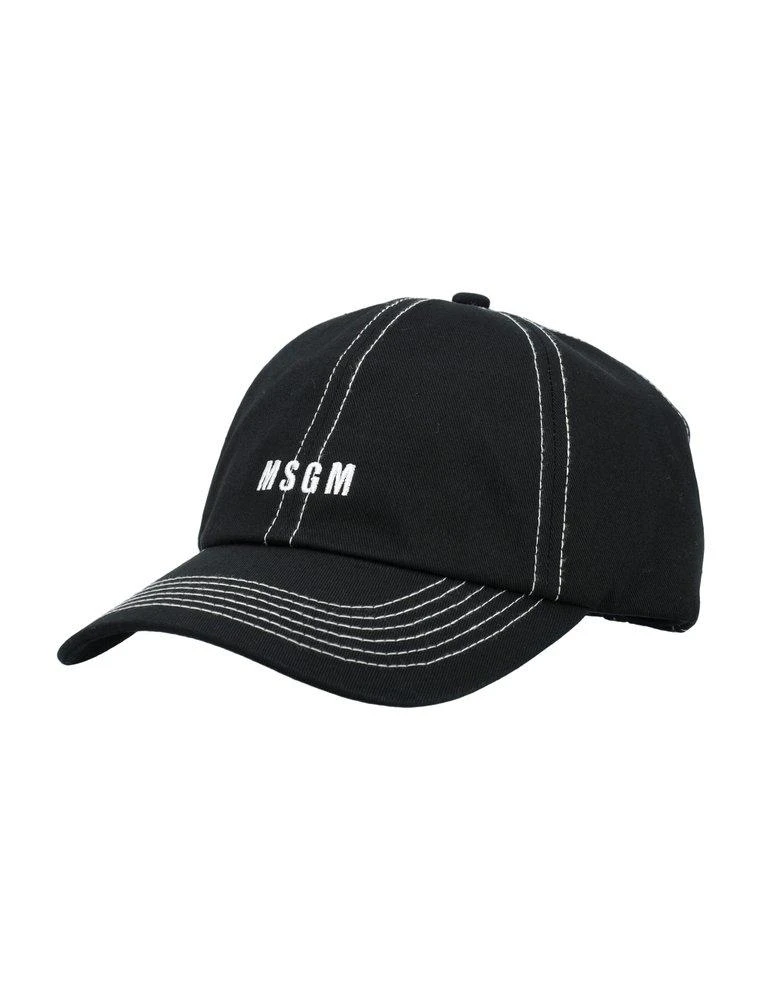 商品MSGM|MSGM Kids Logo-Embroidered Baseball Cap,价格¥341,第1张图片