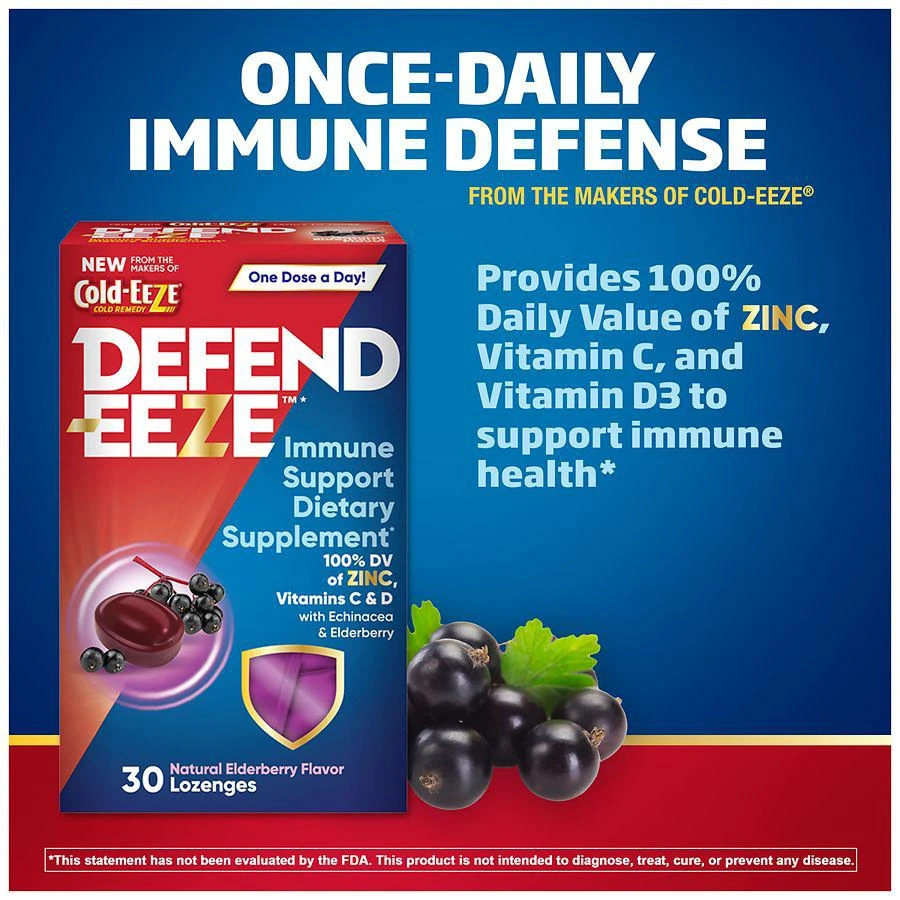 商品Defend-EEZE|Immune Support Dietary Supplement Lozenges,价格¥119,第2张图片详细描述