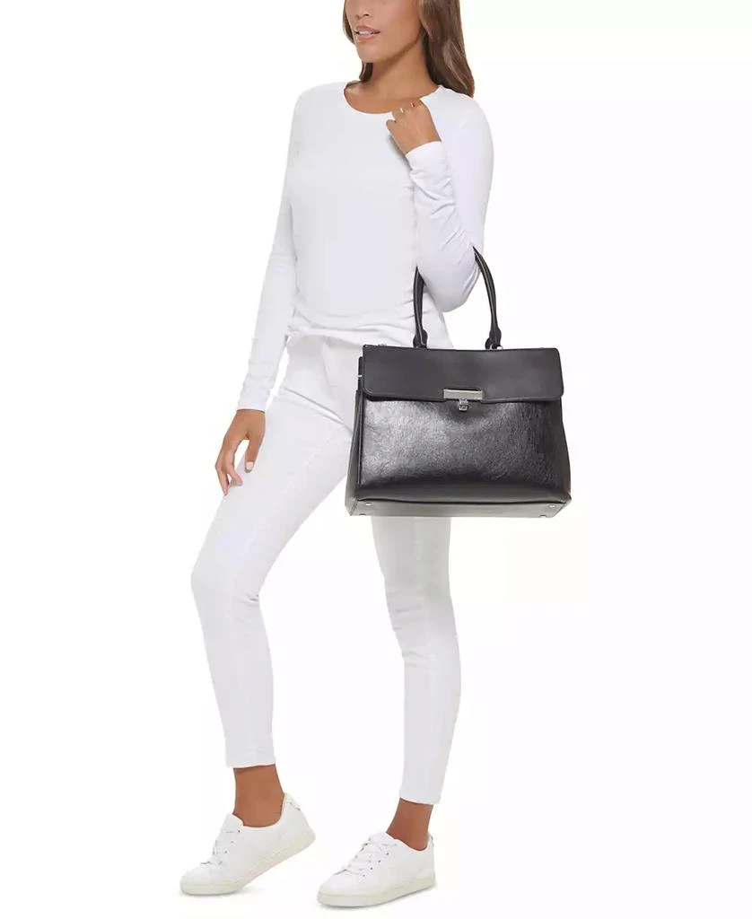 Becky Turnlock Triple Compartment Convertible Tote 商品