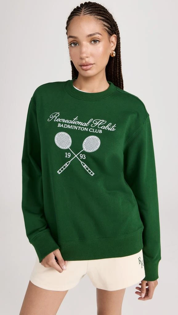 商品Recreational Habits|Badminton Crewneck Sweatshirt,价格¥663,第1张图片