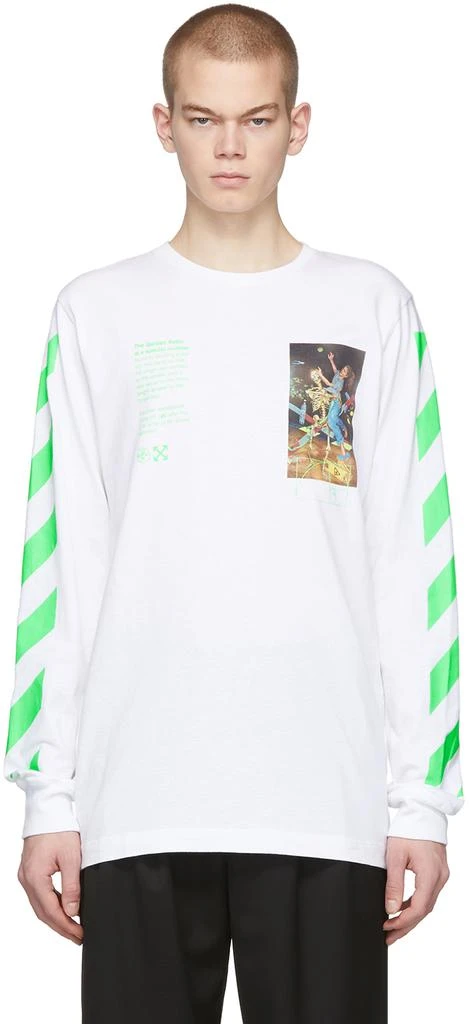 商品Off-White|White Pascal Painting Long Sleeve T-Shirt,价格¥1253,第1张图片