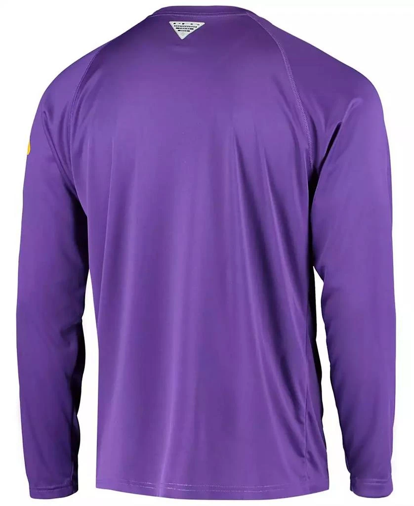 商品Columbia|Men's Purple LSU Tigers Terminal Tackle Omni-Shade Long Sleeve T-shirt,价格¥332,第3张图片详细描述