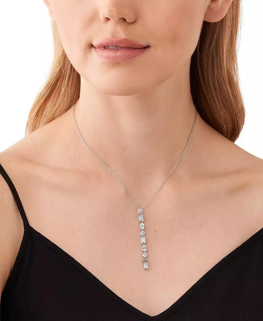 商品Michael Kors|Sterling Silver Mixed Stone Lariat Necklace,价格¥1459,第3张图片详细描述