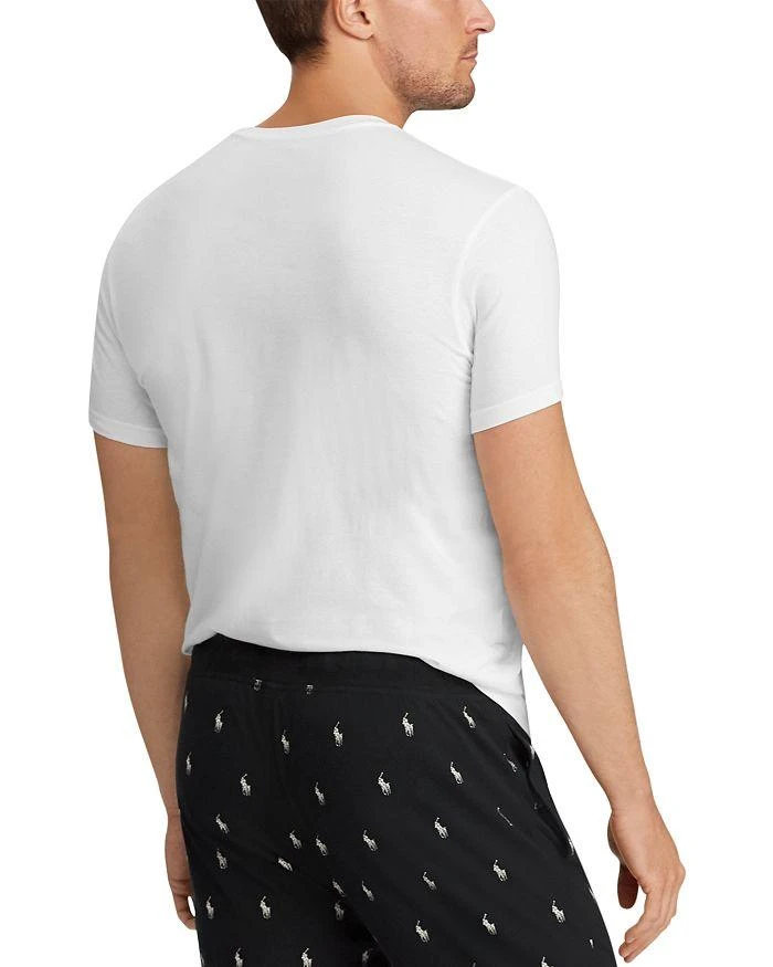 商品Ralph Lauren|Cotton Solid Classic Fit Crewneck Undershirts, Pack of 5,价格¥469,第3张图片详细描述