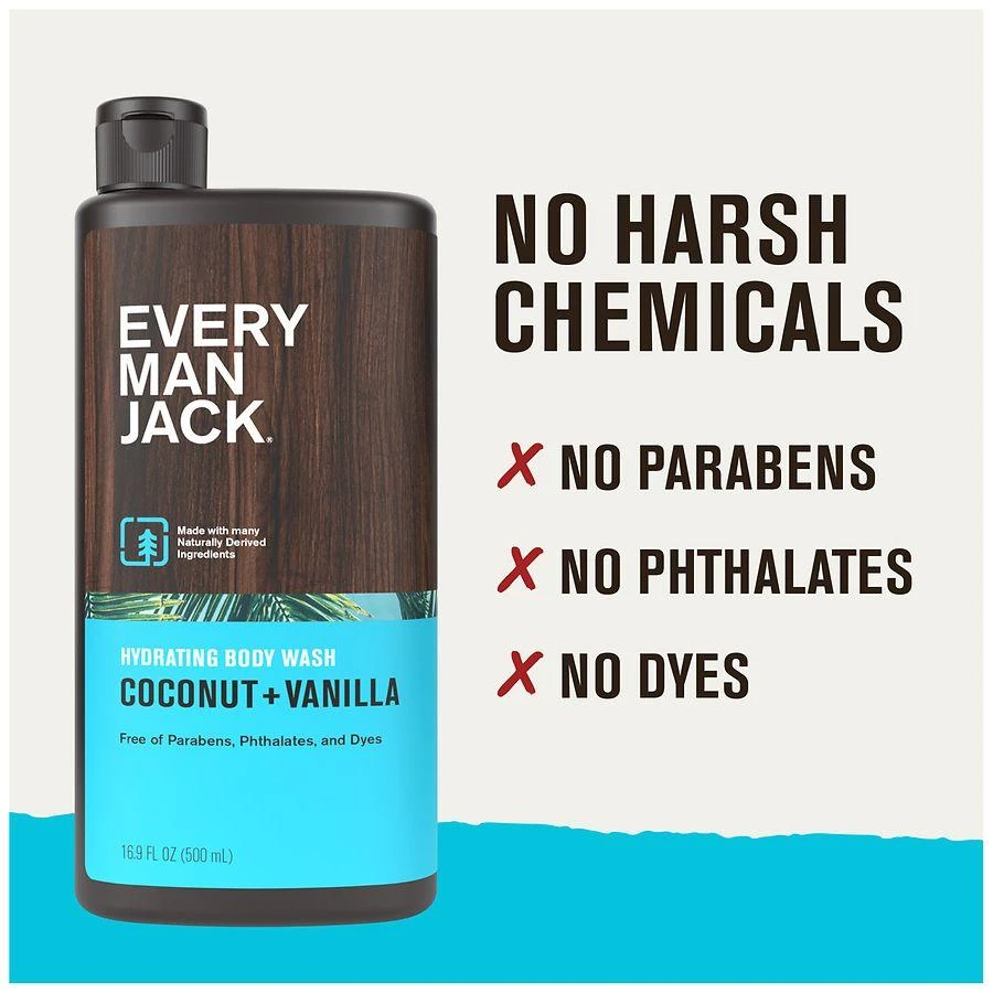 商品Every Man Jack|Body Wash Coconut + Vanilla,价格¥55,第3张图片详细描述