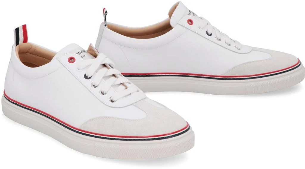 商品Thom Browne|Thom Browne Leather Low,价格¥4428,第3张图片详细描述