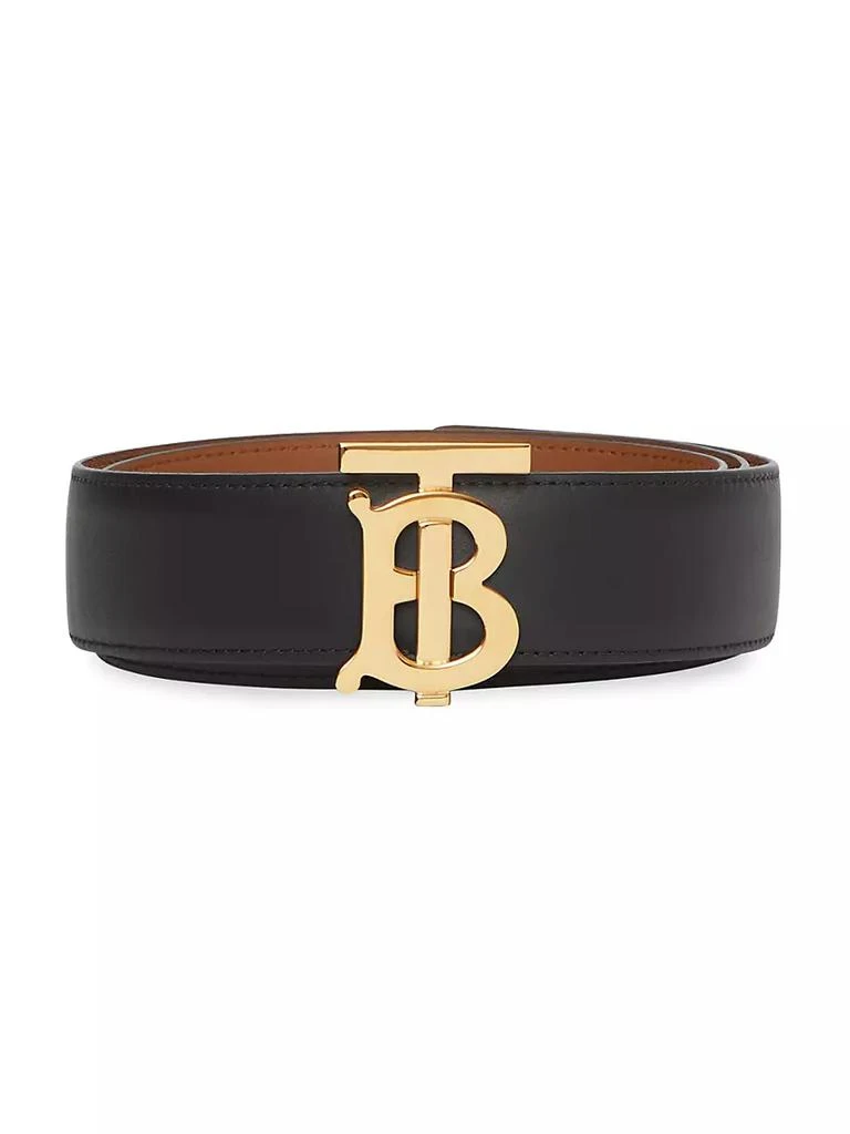 商品Burberry|Reversible Monogram Motif Leather Belt,价格¥3614,第1张图片