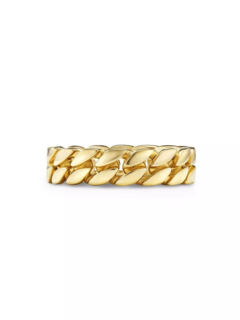 商品David Yurman|Curb Chain Band Ring in 18K Yellow Gold, 6MM,价格¥20242,第4张图片详细描述