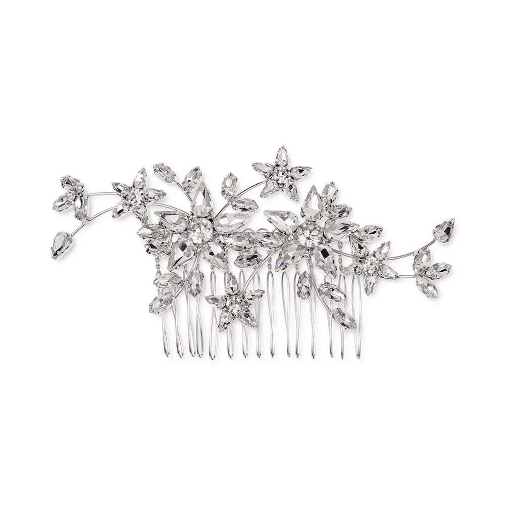 商品INC International|Silver-Tone Crystal Flower Sprig Hair Comb, Created for Macy's,价格¥52,第1张图片