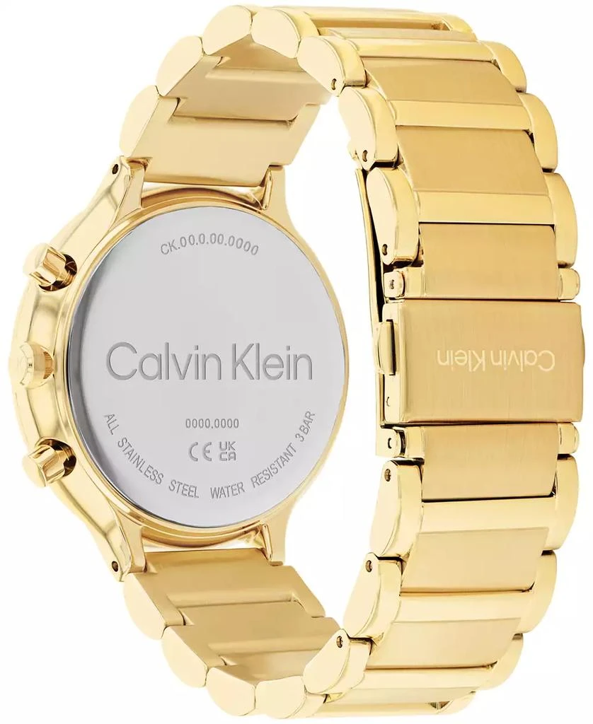 商品Calvin Klein|Women's Multifunction Gold-Tone Stainless Steel Bracelet Watch 38mm,价格¥688,第3张图片详细描述