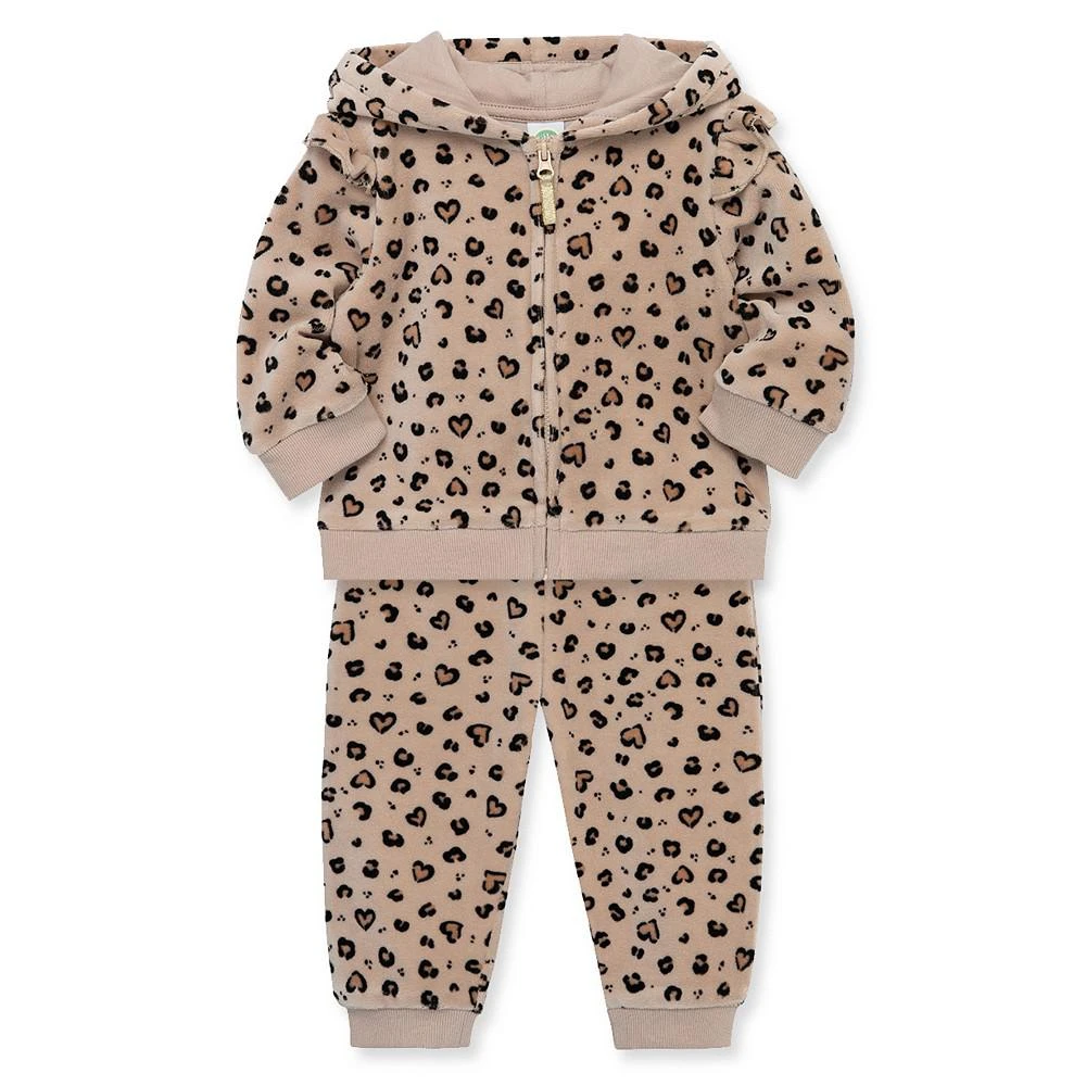 商品Little Me|Baby Girls Leopard Hoodie and Pant, 2 Piece Set,价格¥187,第4张图片详细描述