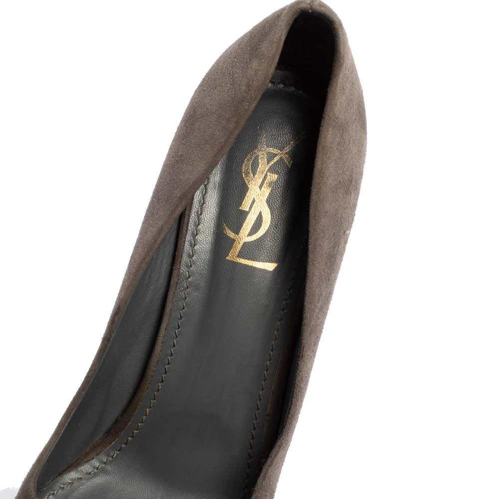 Yves Saint Laurent Grey Suede Pumps Size 40 商品