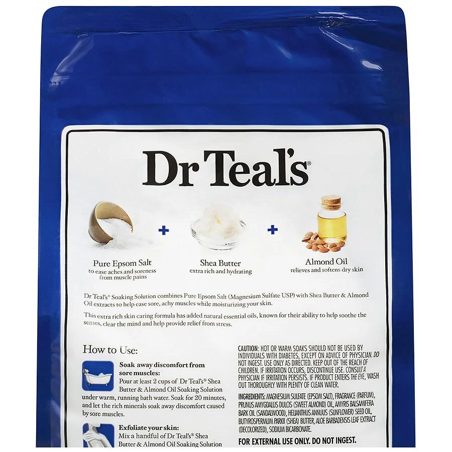 商品Dr. Teal's|Soaking Solution Shea Butter & Almond Oil,价格¥50,第2张图片详细描述