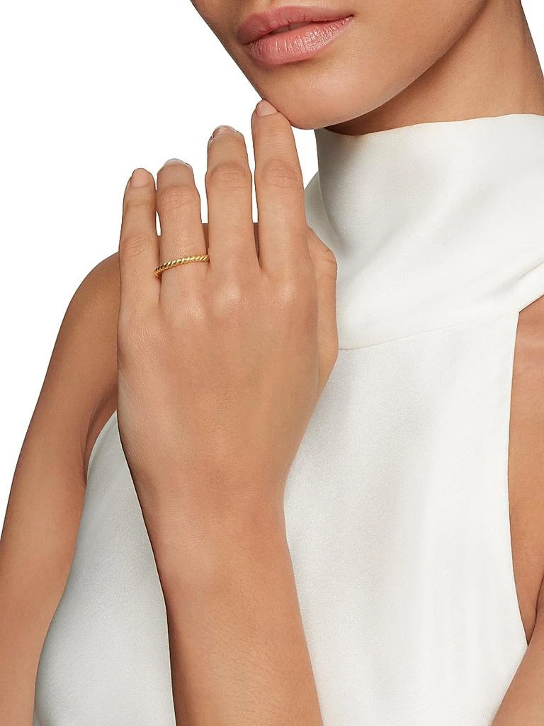 商品David Yurman|Cable Band Ring in 18K Yellow Gold, 2MM,价格¥6288,第2张图片详细描述