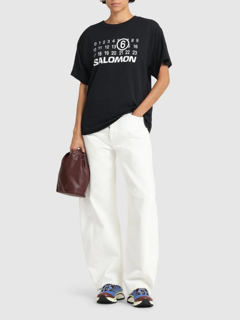 商品MM6|Mm6 X Salomon Logo Jersey T-shirt,价格¥2397,第1张图片