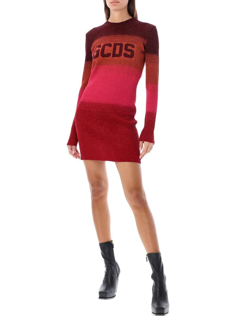 商品GCDS|GCDS Logo Intarsia-Knit Mini Dress,价格¥2299,第4张图片详细描述