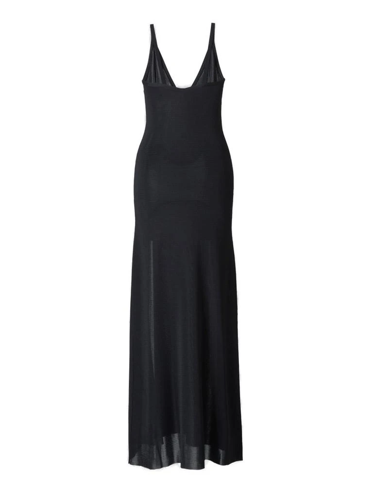 商品AMI|AMI Spaghetti Strapped Slit Detailed Maxi Dress,价格¥1885,第2张图片详细描述