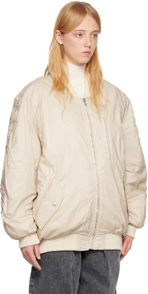 商品Isabel Marant|Off-White Kayama Bomber Jacket,价格¥10205,第4张图片详细描述