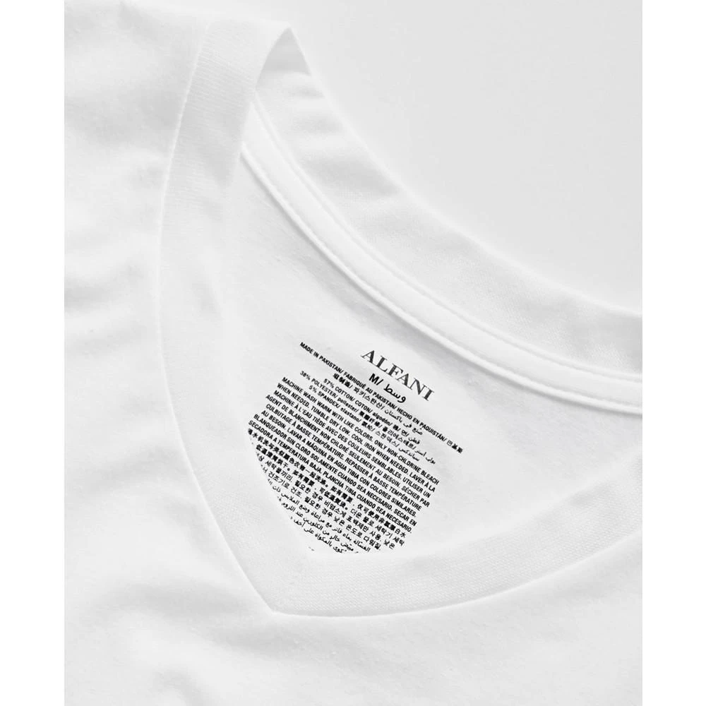 商品Alfani|Men's 5-Pk. Moisture-Wicking Solid V-Neck T-Shirts, Created for Macy's,价格¥153,第2张图片详细描述