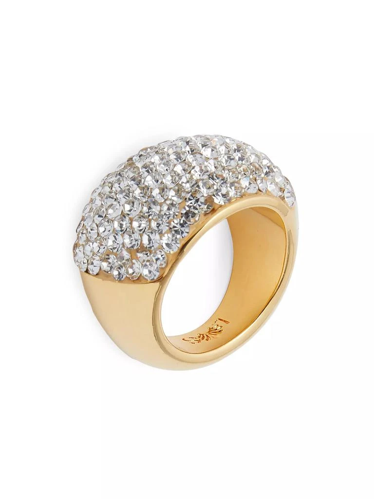 商品Lele Sadoughi|14K-Gold-Plated, Clay, &amp; Crystal Domed Ring,价格¥1088,第1张图片