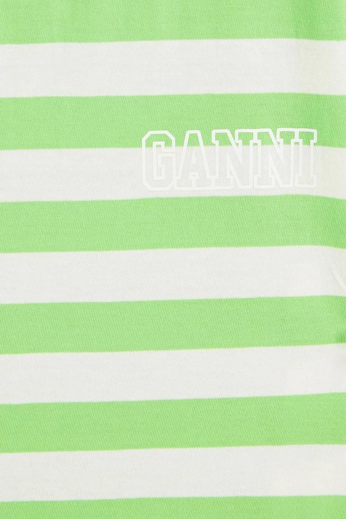 商品Ganni|Striped organic cotton-jersey T-shirt,价格¥315,第2张图片详细描述