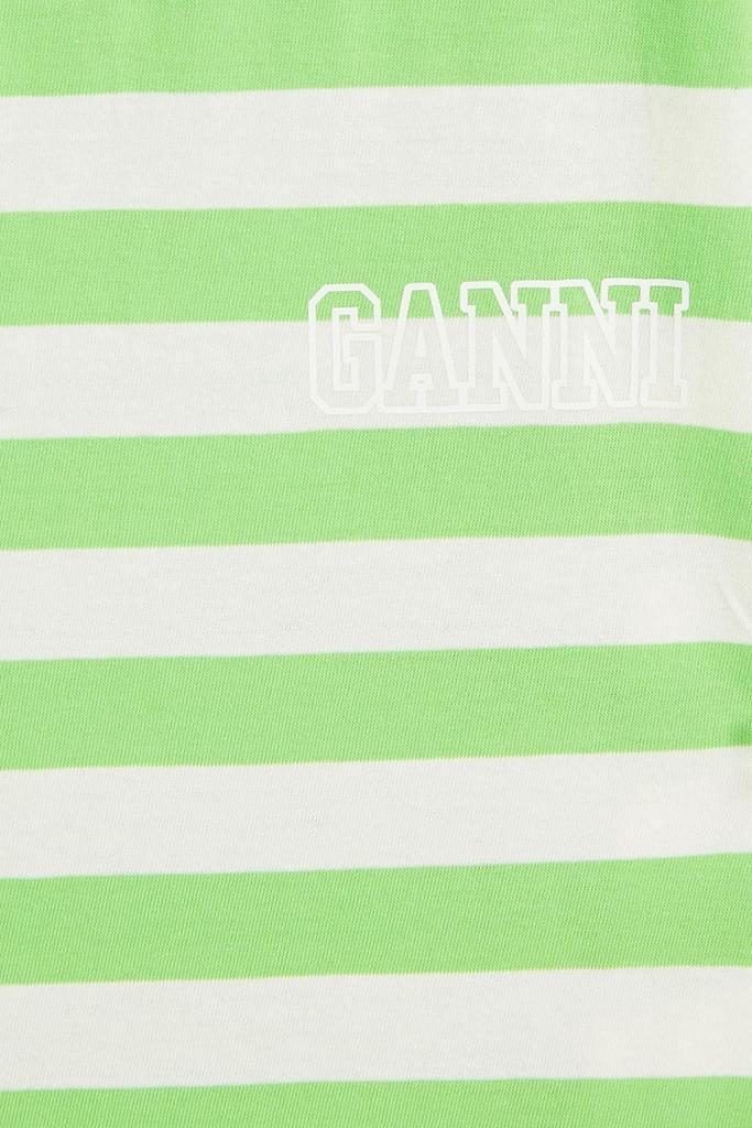 商品Ganni|Striped organic cotton-jersey T-shirt,价格¥301,第4张图片详细描述