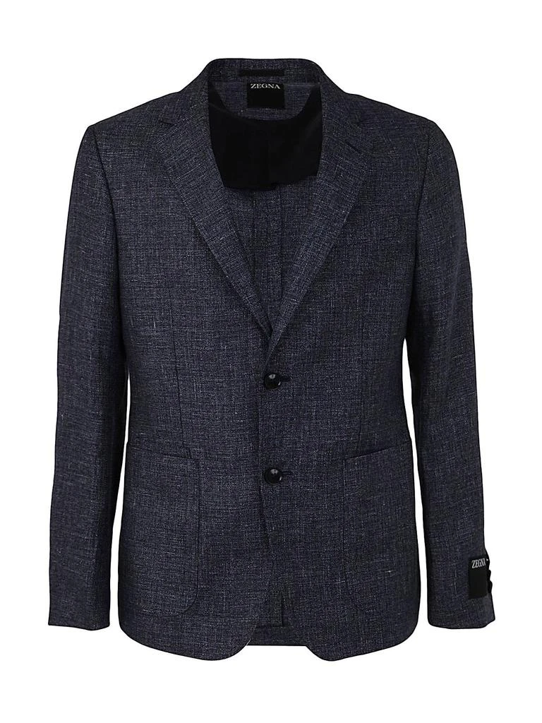 商品Zegna|Z Zegna Single-Breated Long-Sleeved Blazer,价格¥6097,第1张图片