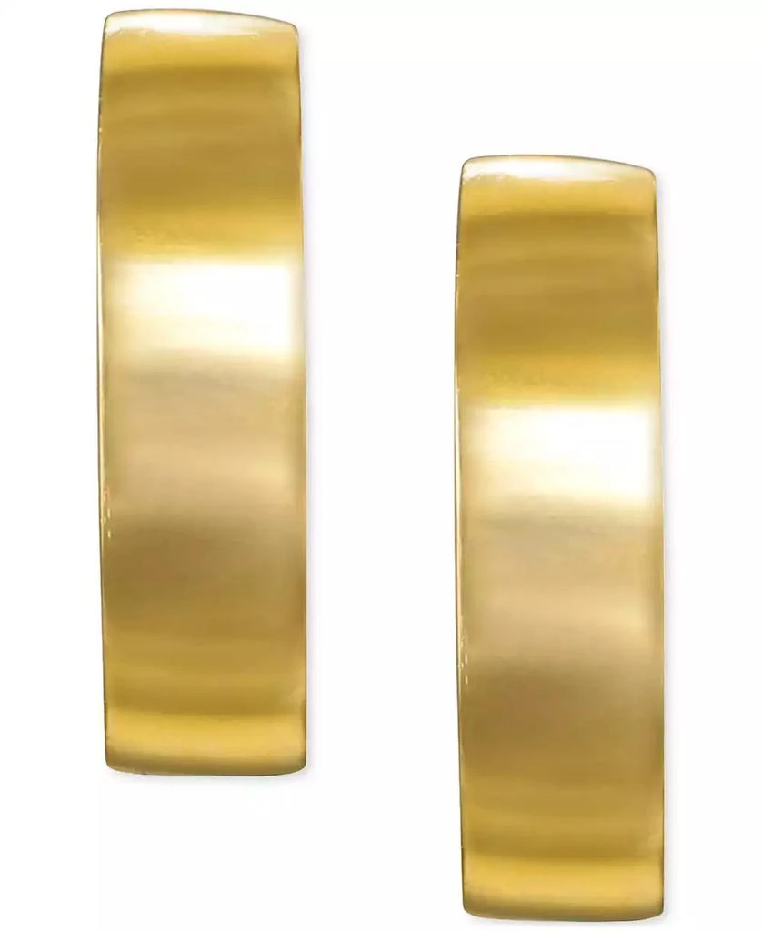 商品Macy's|High Polished Huggie Extra Small Hoop Earrings in 10k Gold, 1/2",价格¥1122,第3张图片详细描述