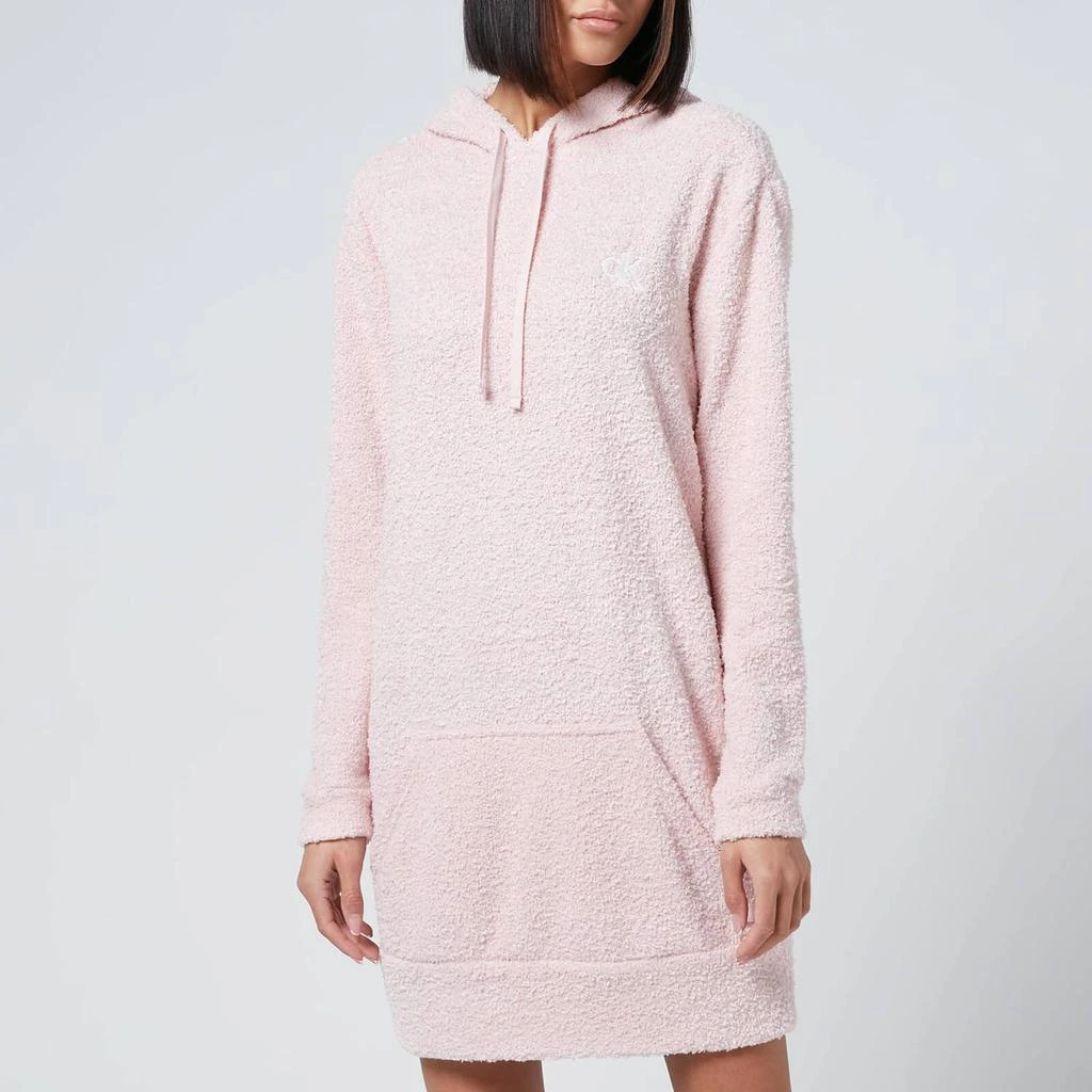 商品Calvin Klein|Calvin Klein Women's Long Sleeve Hoodie - Barely Pink,价格¥312,第1张图片