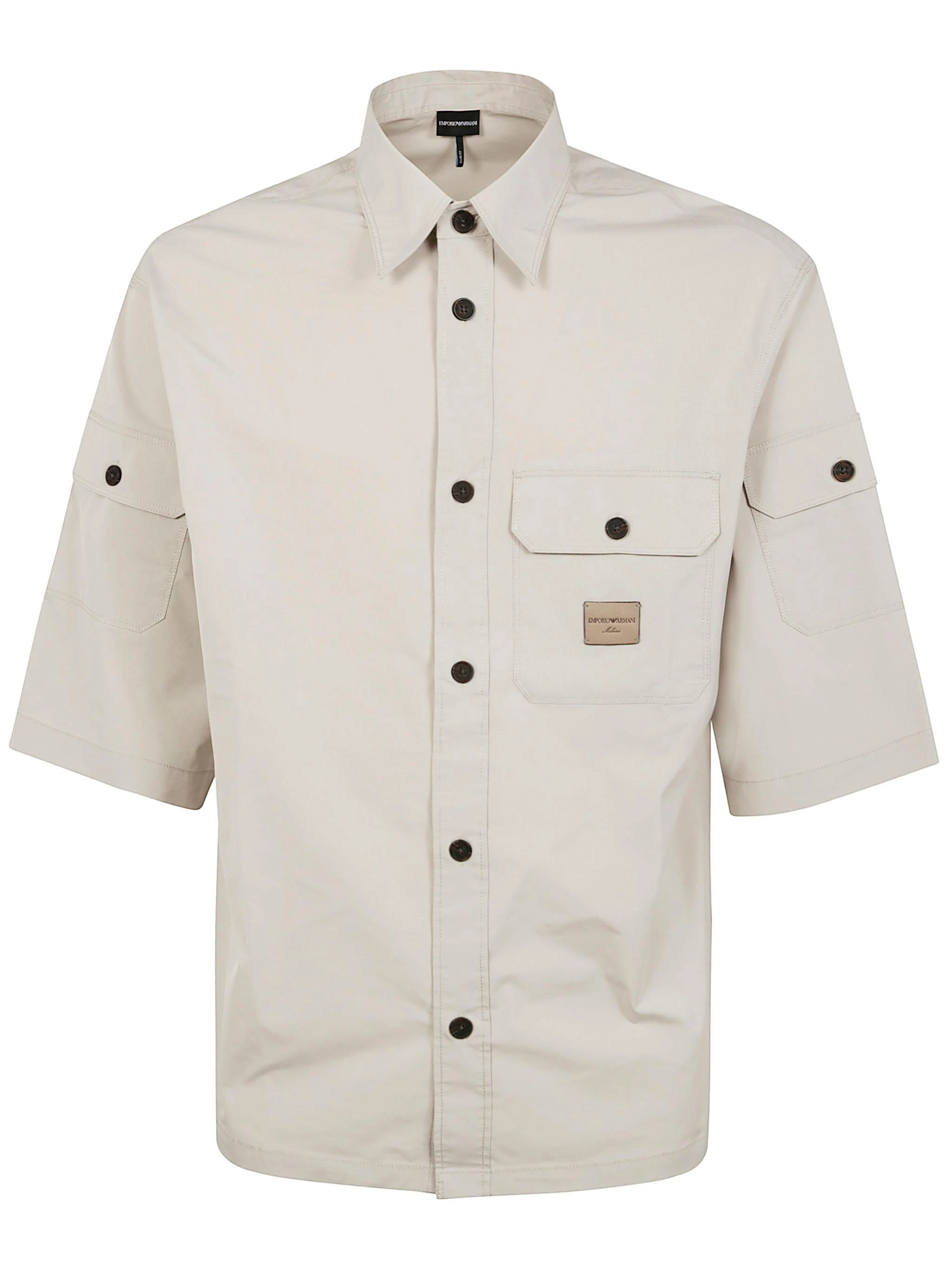 商品【商品预售7天】 Emporio Armani|Emporio Armani 男士衬衫 EM001522AF13810U1098 白色,价格¥1886,第1张图片