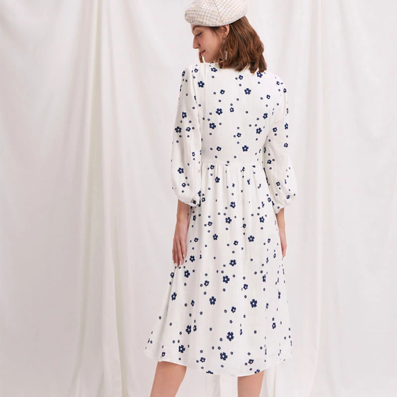 Emilee连衣裙 - 象牙白 | Emilee Dress - Ivory Print 商品