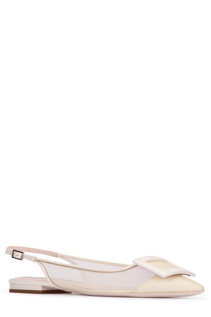 Roger Vivier Gommettine Buckled Slingback Ballerinas商品第2张图片规格展示