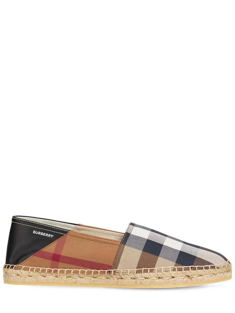 商品Burberry|Alport Check Canvas Espadrilles,价格¥4215,第1张图片
